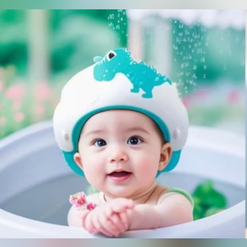 Baby Bath Visor Cap - Blue